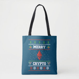Bolso De Tela Merry Crypto Ethereum Ugly Navidades Sweater