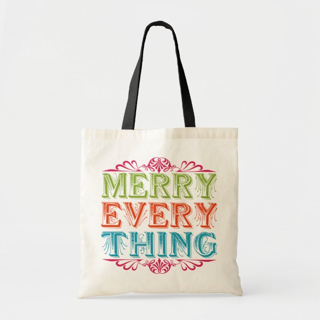 Bolso De Tela Merry Everything (Frente)