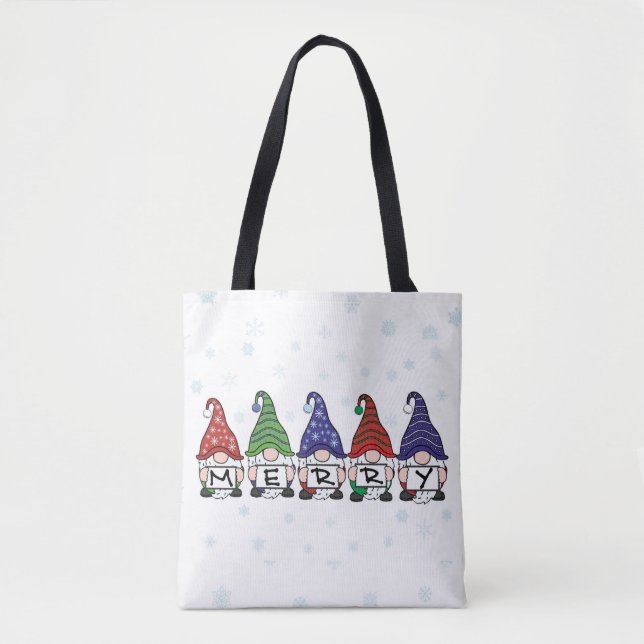 Bolso De Tela Merry Gnomes (Anverso)