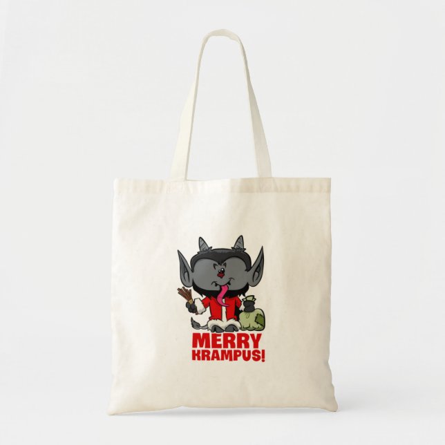 BOLSO DE TELA MERRY KRAMPUS (Frente)