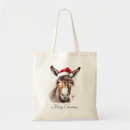 Bolso De Tela Merry Little Navidades Donkey, personalizado