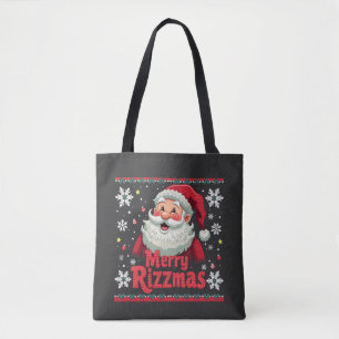 Bolso De Tela Merry Rizzmas Santa Rizz Funny Navidades Rizzler