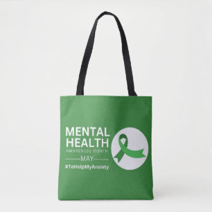 Bolso De Tela Mes de Concientización sobre la Salud Mental An