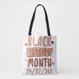 Bolso De Tela Mes de la historia negra Afro Melanin Mujeres negr