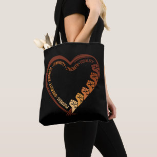 Bolso De Tela Mes de la Historia Negra Afroamericana de San Vale