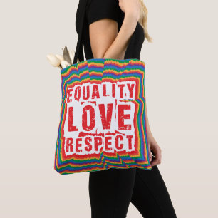 Bolso De Tela Mes del orgullo de amor y respeto por la igualdad