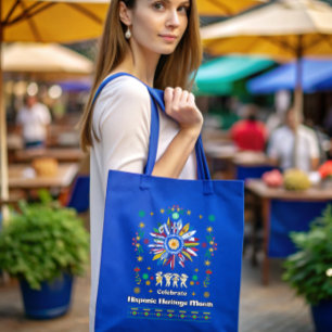 Bolso De Tela Mes del patrimonio hispano Banderas latinas giraso