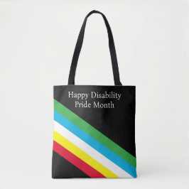 Bolso De Tela Mes Feliz del Orgullo de la Discapacidad