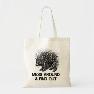 BOLSO DE TELA MESS ALREDEDOR Y DESCUBRIR PORCUPINE 