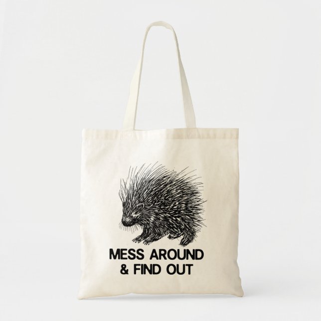 BOLSO DE TELA MESS ALREDEDOR Y DESCUBRIR PORCUPINE  (Frente)
