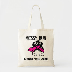 Bolso De Tela Messy Bun Hairstyle Tote Bag