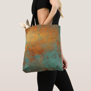 Bolso De Tela Metálico de moda Rich Copper Patina