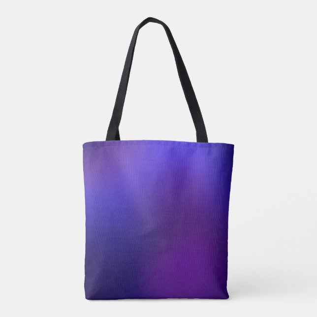 Bolso De Tela Metamorfosis 2 Elegancia azul púrpura (Reverso)
