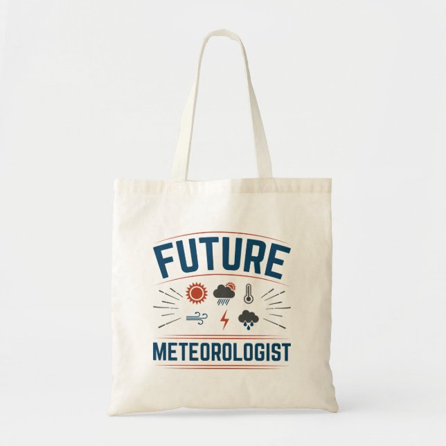 Bolso De Tela Meteorólogo futuro (Frente)