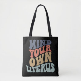 Bolso De Tela Métete en tu propia feminista uterina