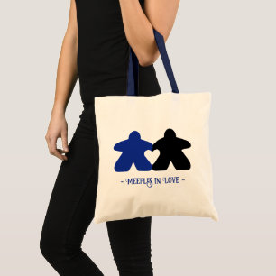 Bolso De Tela Métodos enamorados, azul y negro Tote básico