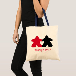 Bolso De Tela Métodos enamorados, Tote básico rojo y negro