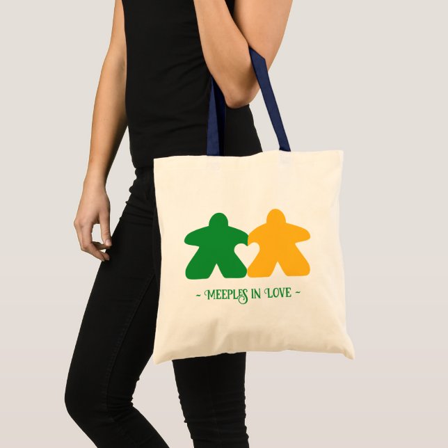 Bolso De Tela Métodos enamorados, Tote básico verde y amarillo (Anverso (producto))