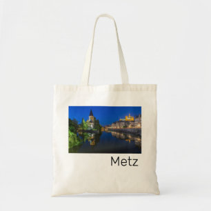 Bolso De Tela Metz Temple Neuf France Noche Moselle Souvenir