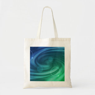 Bolso De Tela Mezcla de colores azul y verde suave vórtice