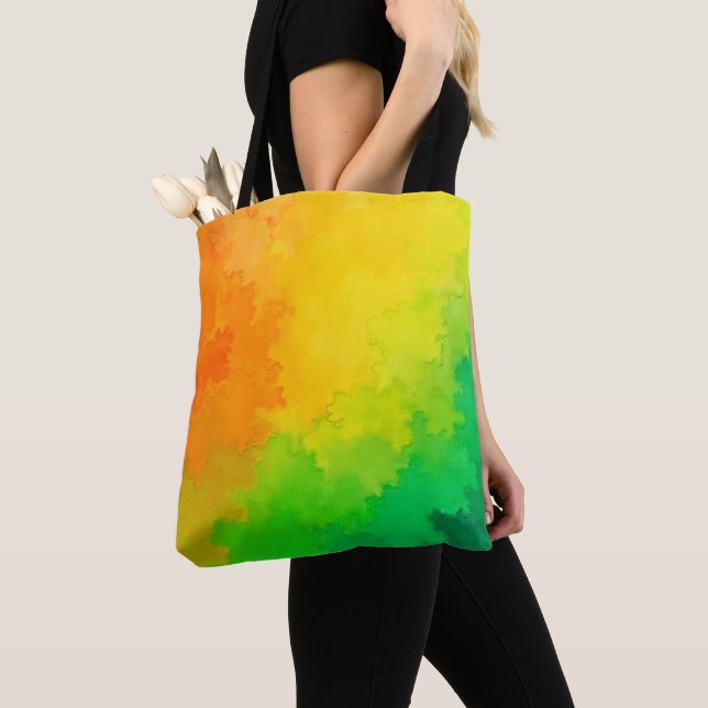 Bolso De Tela Mezcla de colores texturada (Detalle)