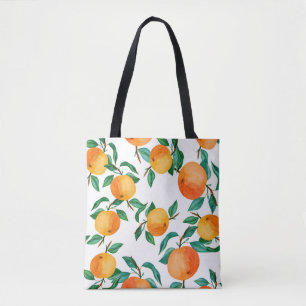 Bolso De Tela Mezcla Floral Colorida: Ilustracion acuarela.