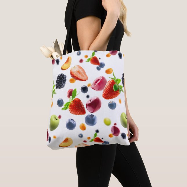 Bolso De Tela Mezclar Frutas (Detalle)