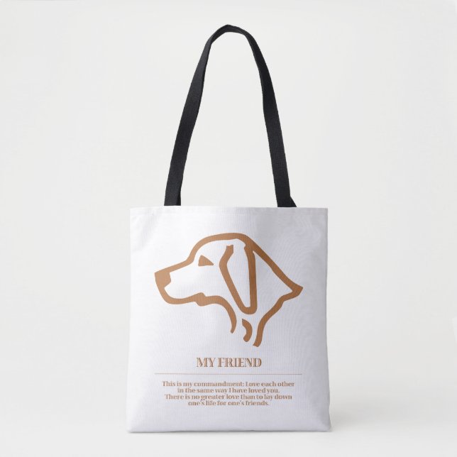 Bolso De Tela Mi amiga (Anverso)