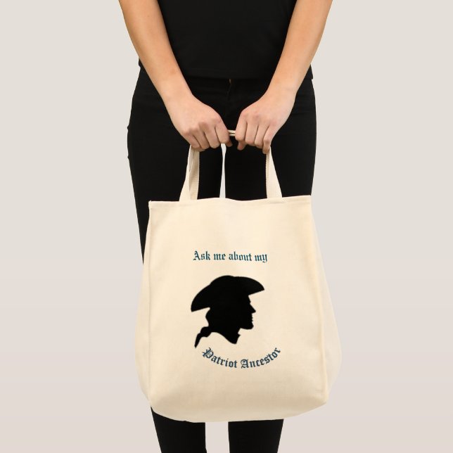 Bolso De Tela Mi ancestro patriota Tote Bag (Anverso (producto))
