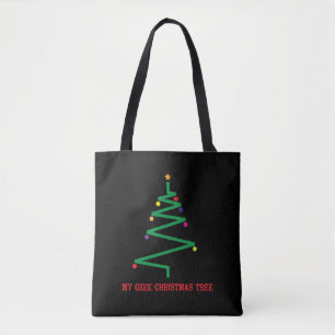 Bolso De Tela Mi árbol de Navidad geek