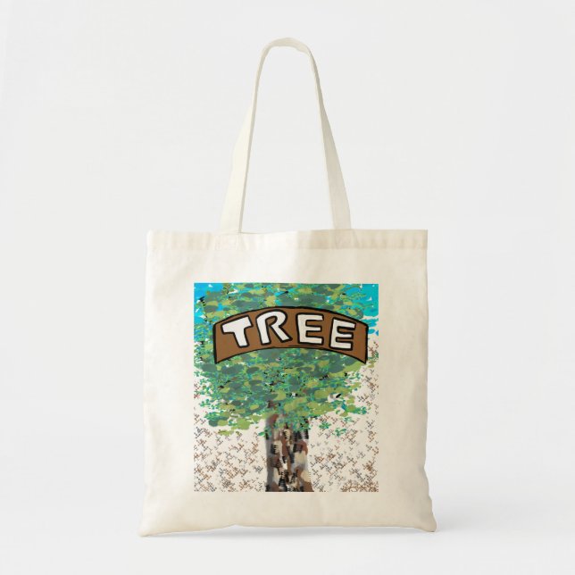 Bolso De Tela Mi árbol, firme y fuerte, abraza un árbol (Frente)