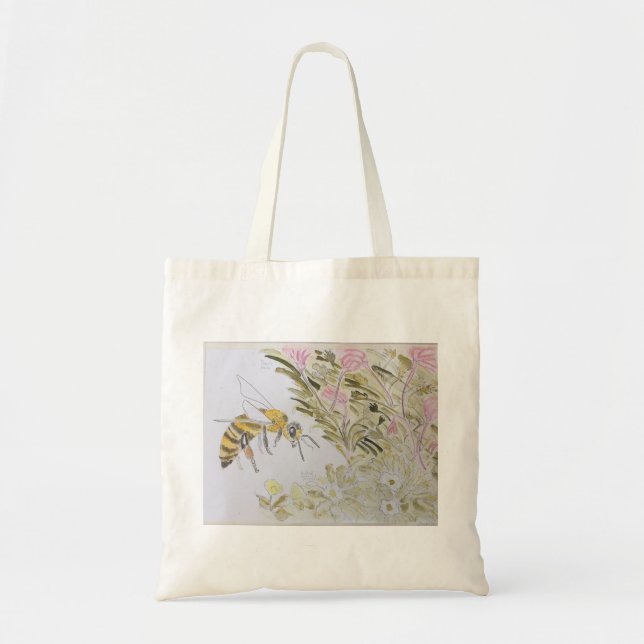 Bolso De Tela Mi arte acuarela original, las maravillas del oído (Frente)