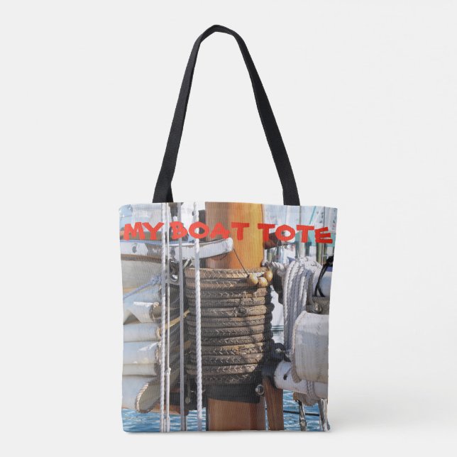 Bolso De Tela Mi bote Tote Bag (Reverso)