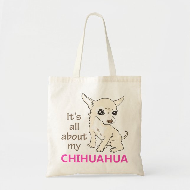 Bolso De Tela Mi Chihuahua (Frente)