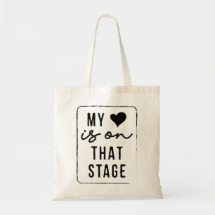 Bolso De Tela Mi Corazón Está En Ese Escenario Bailar Mamá Vinta