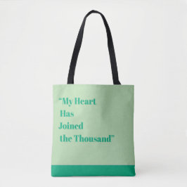 Bolso De Tela Mi corazón se ha unido al millar