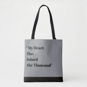 Bolso De Tela Mi corazón se ha unido al millar