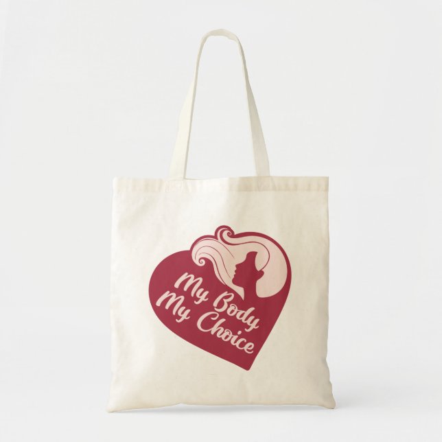 Bolso De Tela Mi cuerpo mi elección (Frente)