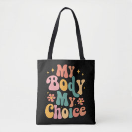 Bolso De Tela Mi cuerpo Mi elección Feminista Pro elección