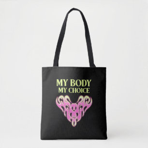 Bolso De Tela Mi cuerpo, mi elección, los derechos de las mujere