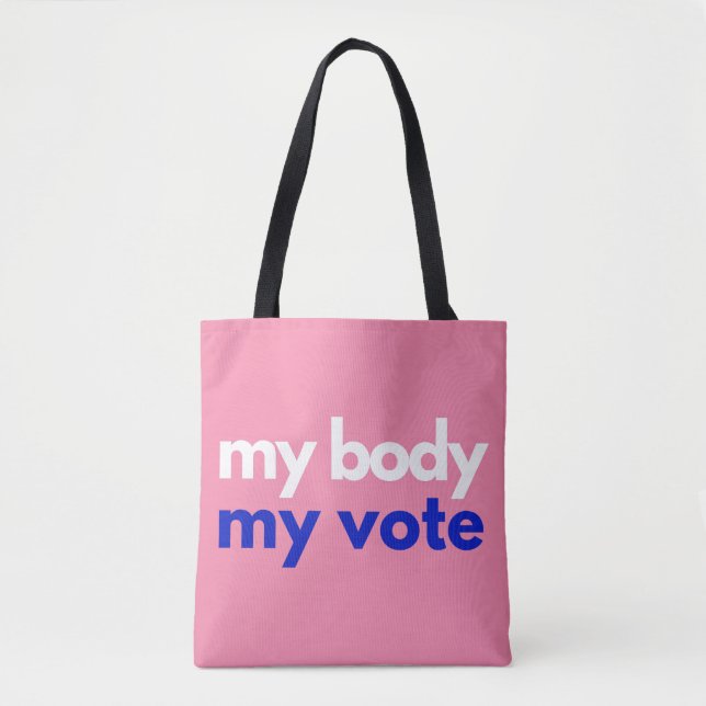 Bolso De Tela Mi cuerpo mi voto Roevember (Anverso)