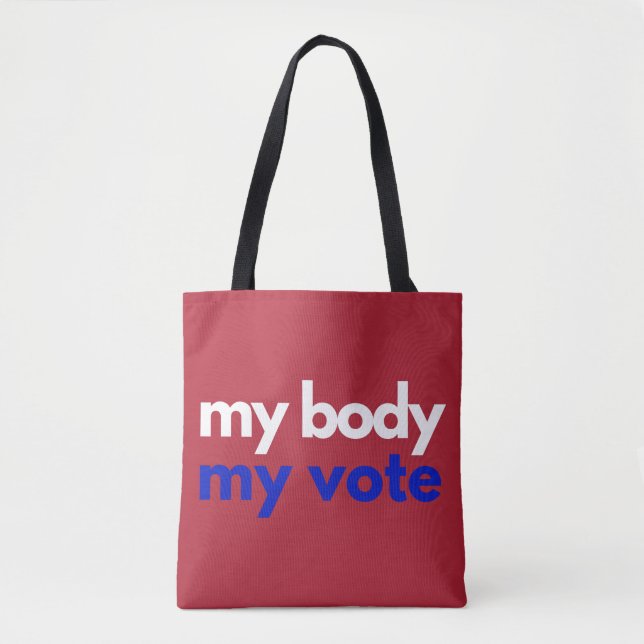 Bolso De Tela Mi cuerpo mi voto Roevember (Anverso)