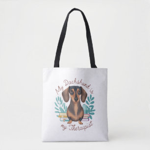 Bolso De Tela Mi Dachshund Es Mi Terapia