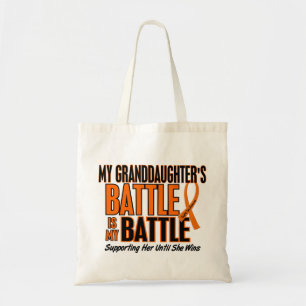 Bolso De Tela Mi de la batalla leucemia de la nieta también
