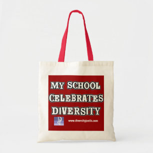 Bolso De Tela Mi escuela celebra la diversidad