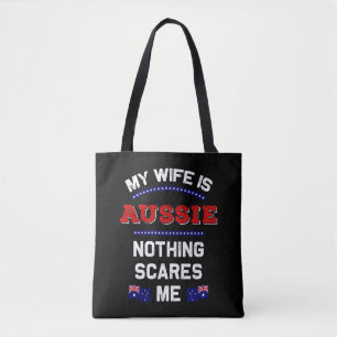 Bolso De Tela Mi esposa está australiana bajo la monarquía