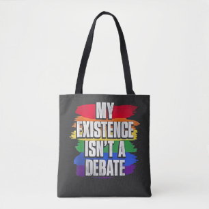 Bolso De Tela Mi existencia no es un debate gay sobre el orgullo
