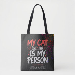 Bolso De Tela Mi Gato Es Mi Persona Soy El Aprendiz Cita
