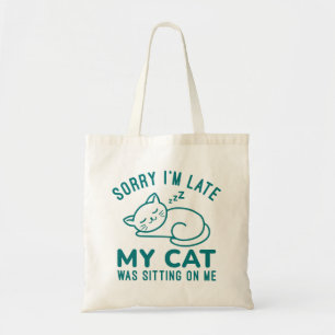 Bolso De Tela Mi gato estaba sentado sobre mí