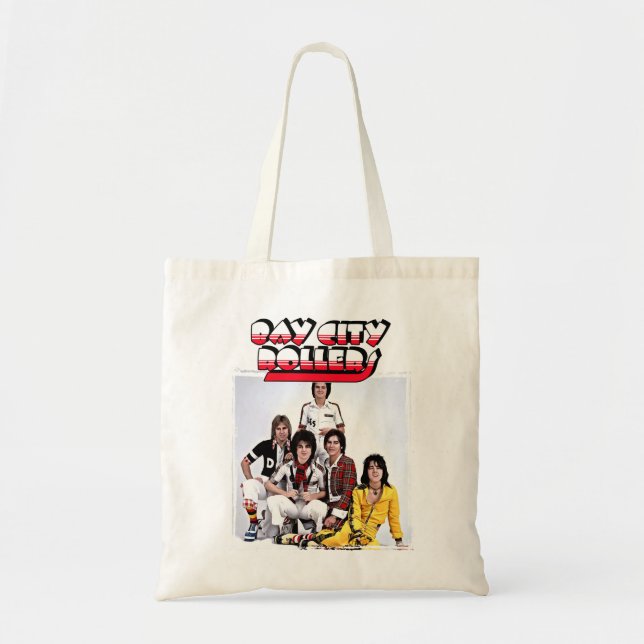Bolso De Tela Mi gente favorita Banda Bay City Rollers Music Roc (Frente)